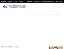 Tablet Screenshot of grantchiro.com